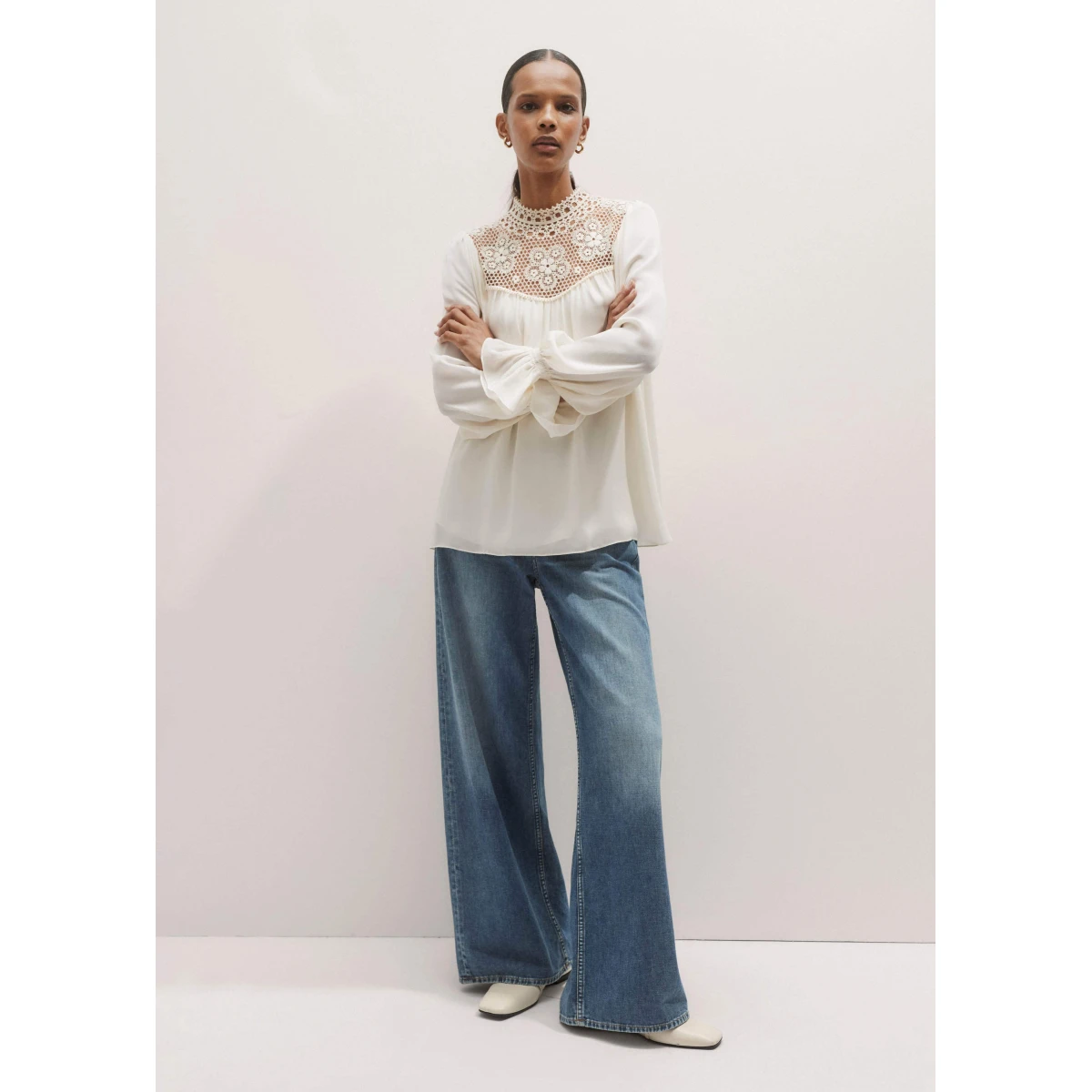Silk + Lace Long Sleeve Blouse
Silk + Lace - Image 7