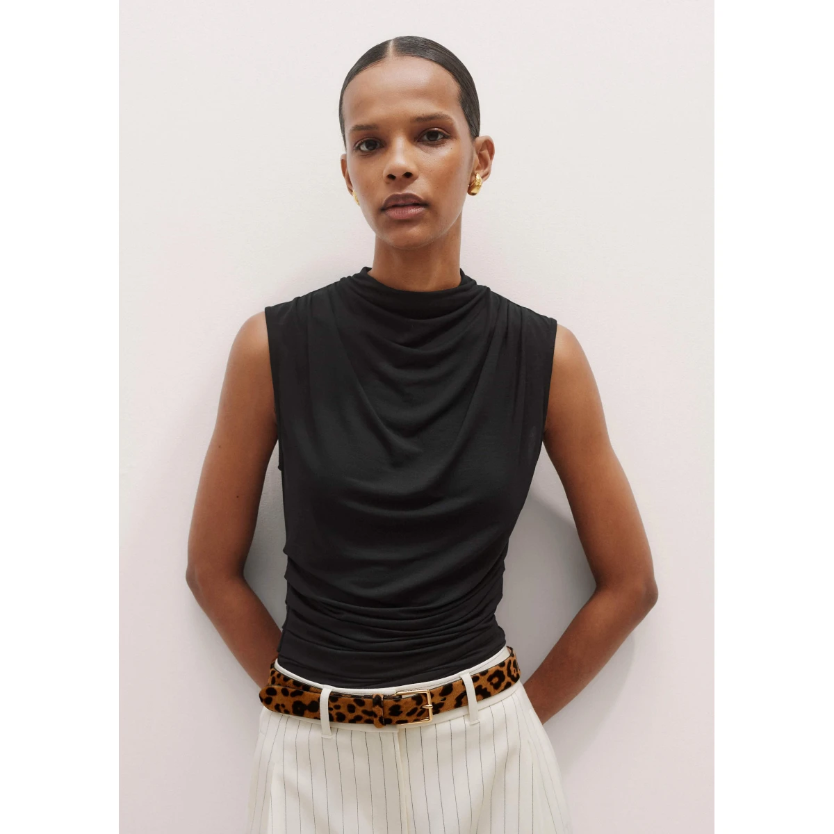 Sleeveless Draped Top
Soft Stretch Jersey - Image 7