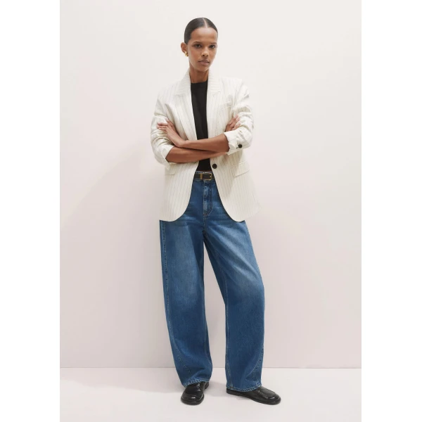 Me and Em Tapered Puddle Jean
Mid-Weight Non-Stretch Denim, view 2