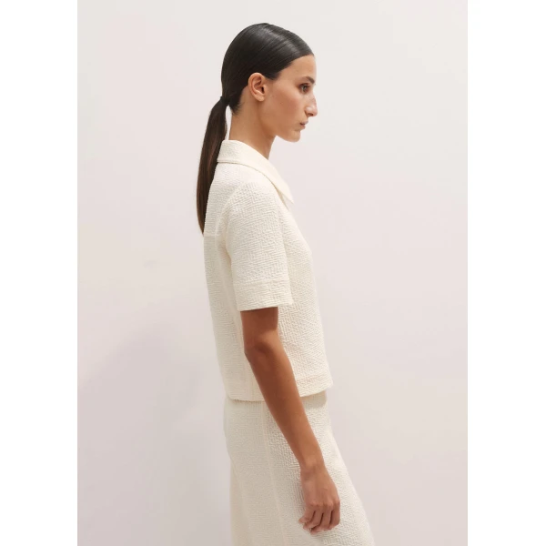 Textured Ponte Zip Front Top
Textured Ponte Jersey - Image 6