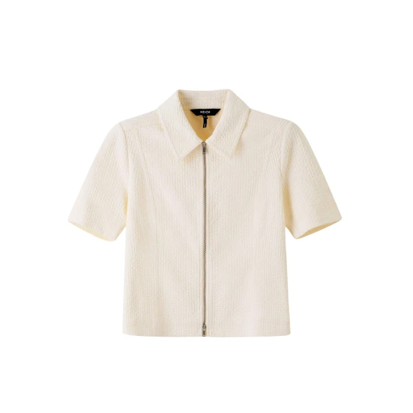 Textured Ponte Zip Front Top
Textured Ponte Jersey