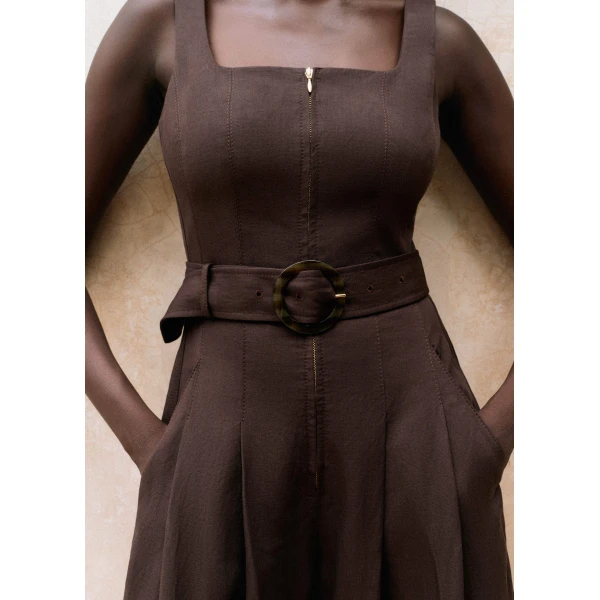 Me and Em The Event Ready Tailored Jumpsuit + Belt
Italian Linen + Cotton Blend, view 3