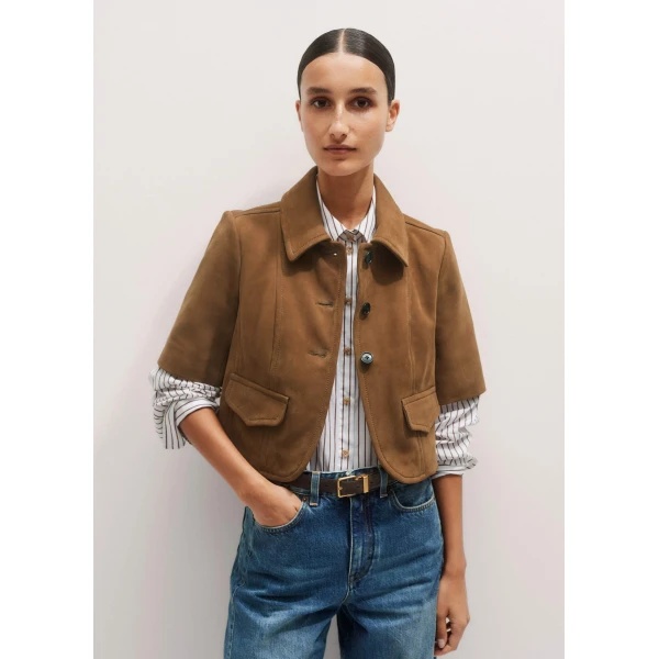 Me and Em The Everyday Short Sleeve Jacket
Nubuck Leather, view 2