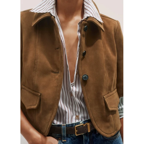 Me and Em The Everyday Short Sleeve Jacket
Nubuck Leather, view 3