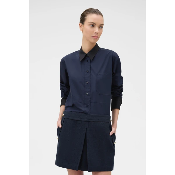 Oroton Button Detail Mini Skirt, view 2