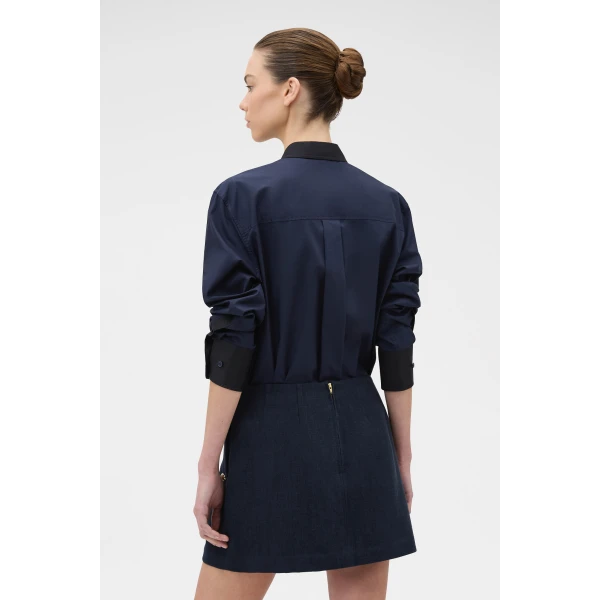 Oroton Button Detail Mini Skirt, view 5