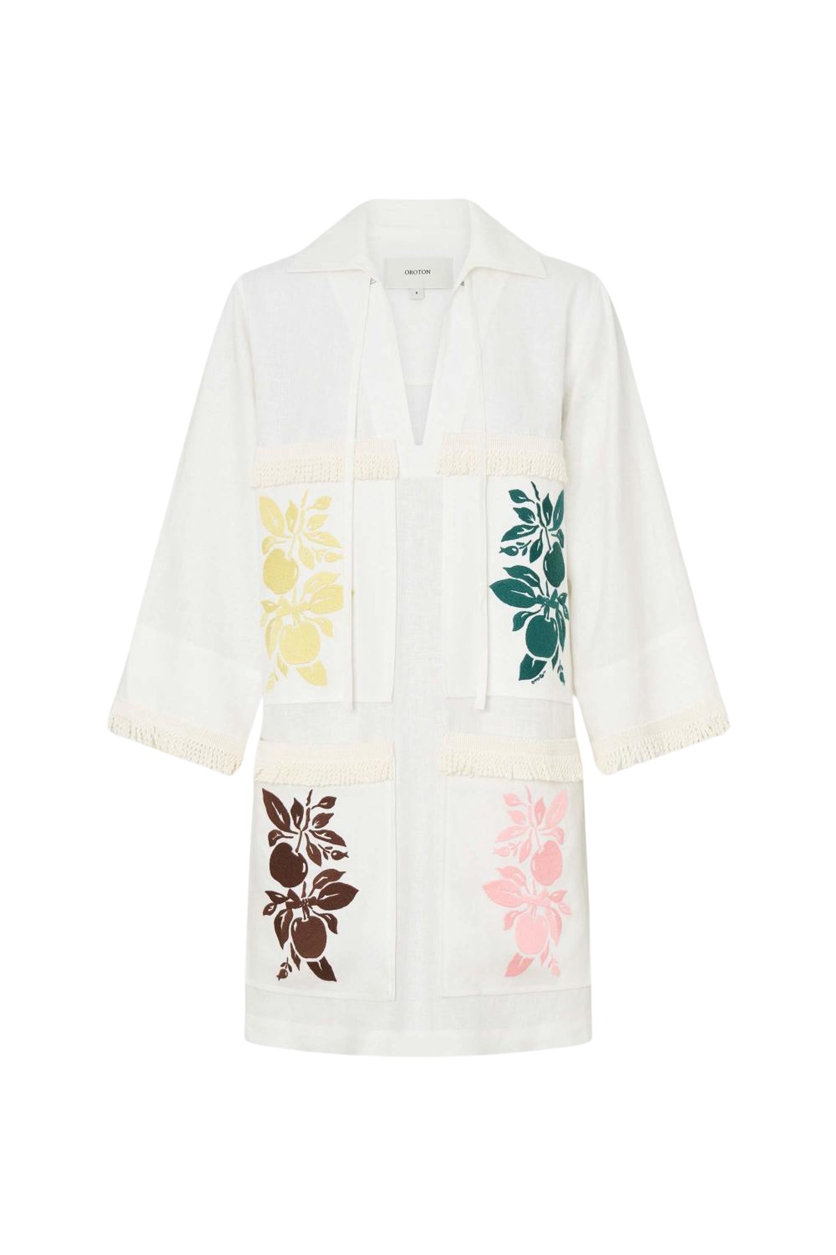 Oroton Embroidered Tunic Dress