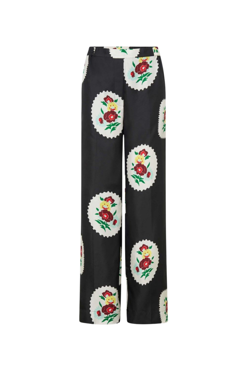 Folk Doilie Print Pj Pant - Image 1