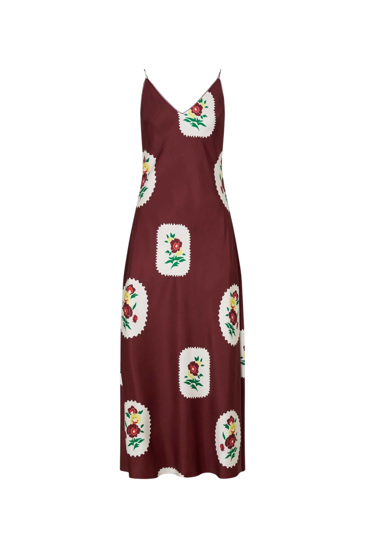 Oroton Folk Doilie Print Slip Dress