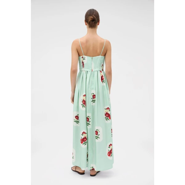 Folk Doilie Print Sun Dress