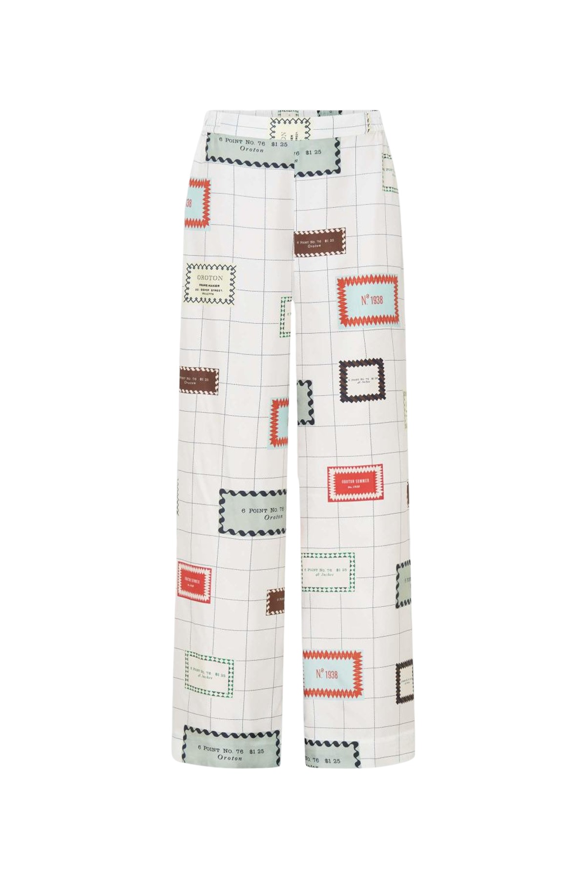 Oroton Label Print Pj Pant