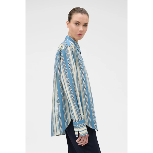 Marine Stripe French Cuff