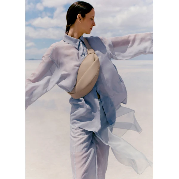 Polene Neyu Edition Smooth Taupe Bag, view 2