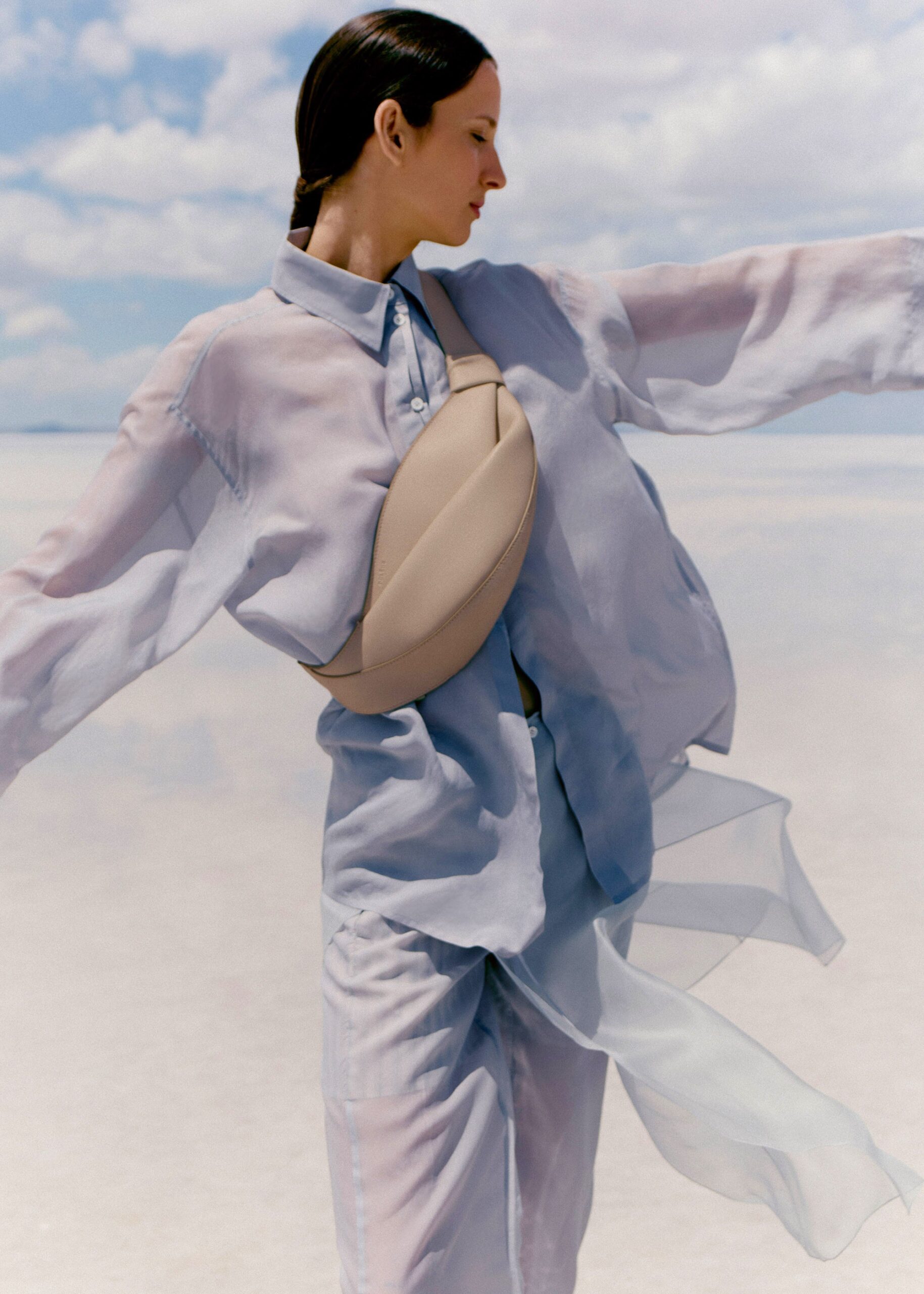 POLÈNE Neyu トープ　スムース 超美品＊Polene Numéro Neuf Mini トープ