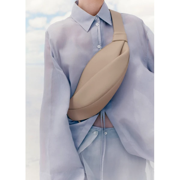 Polene Neyu Edition Smooth Taupe Bag, view 4