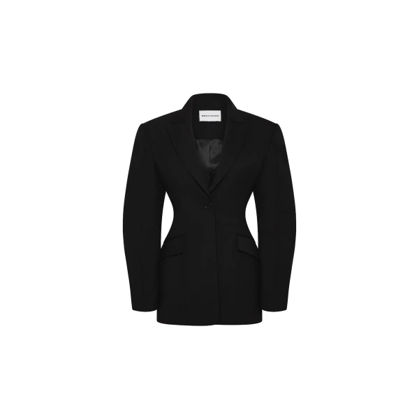 Rebecca Vallance Black Jackets The Finley Blazer in black infuses elevated sophistication and modern design. Expertly tailored