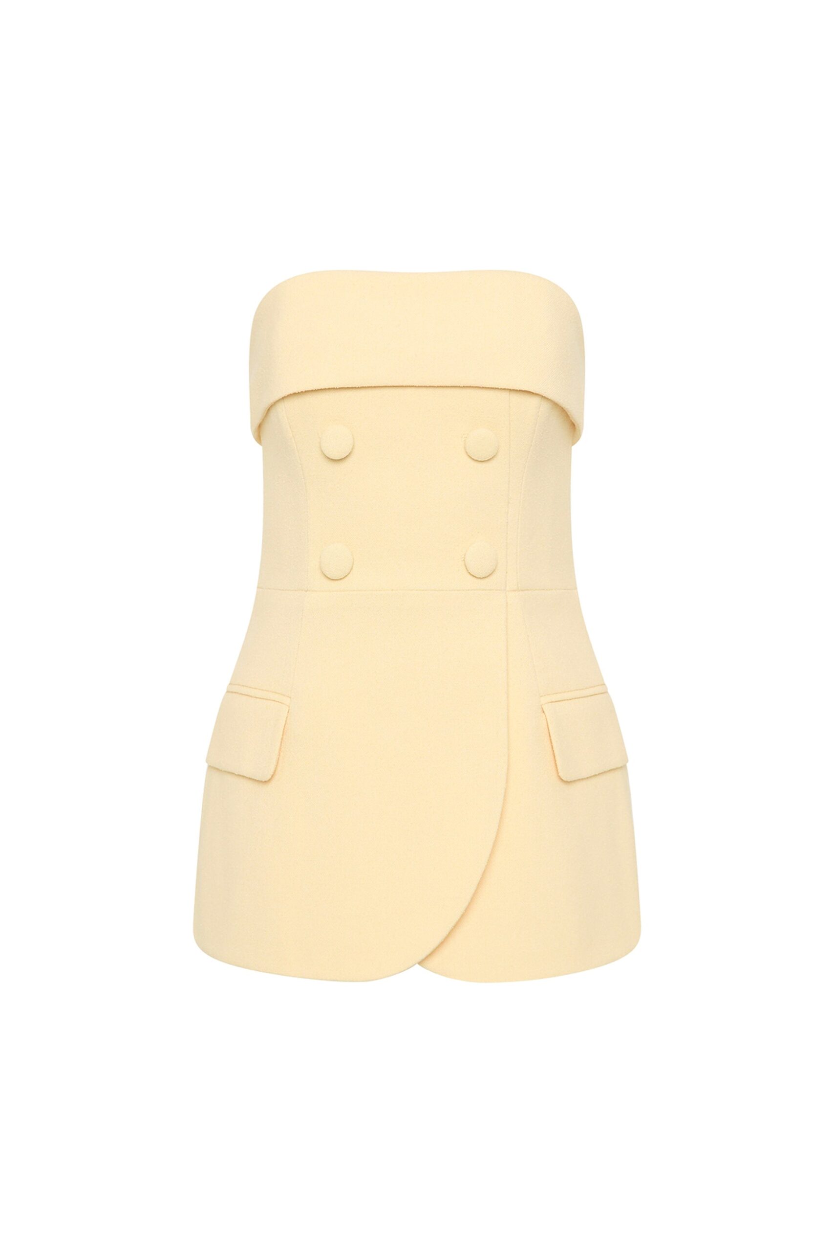 Rebecca Vallance Yellow Tops The Rowan Top is effortlessly chic in a playful butter-yellow hue