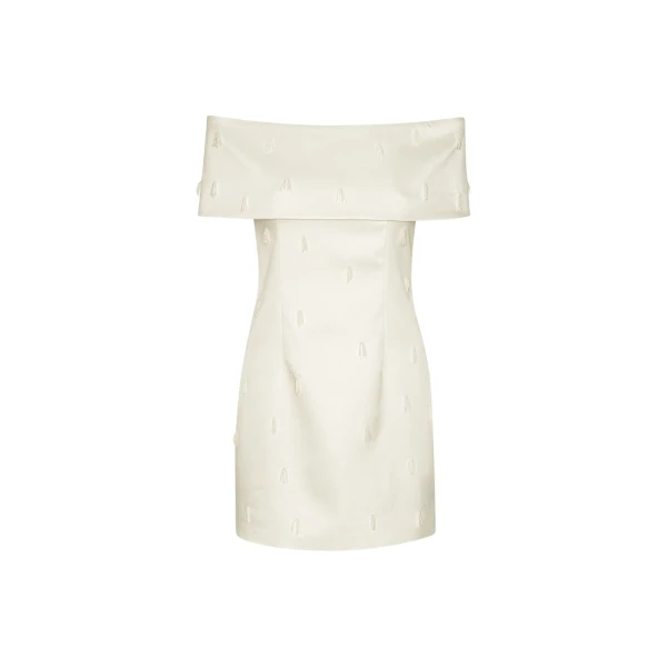 Rotate White Dress luxury Clothing from Coveti Marketplace