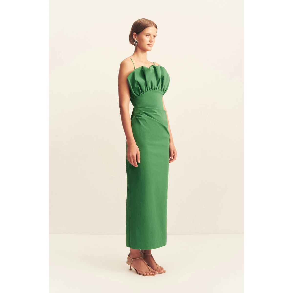 Sculptural bubble neckline