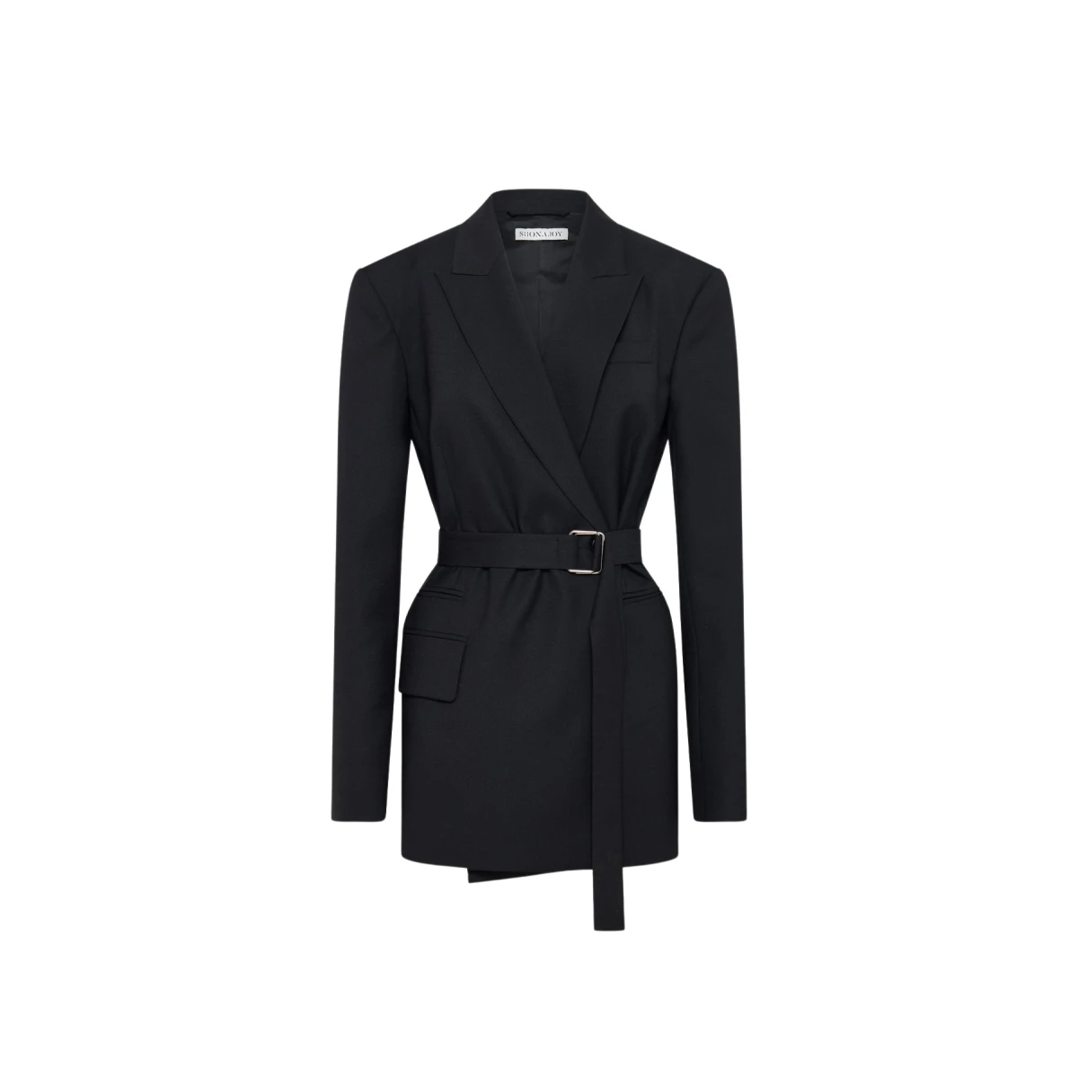Castro Belted Blazer - Black - Image 1