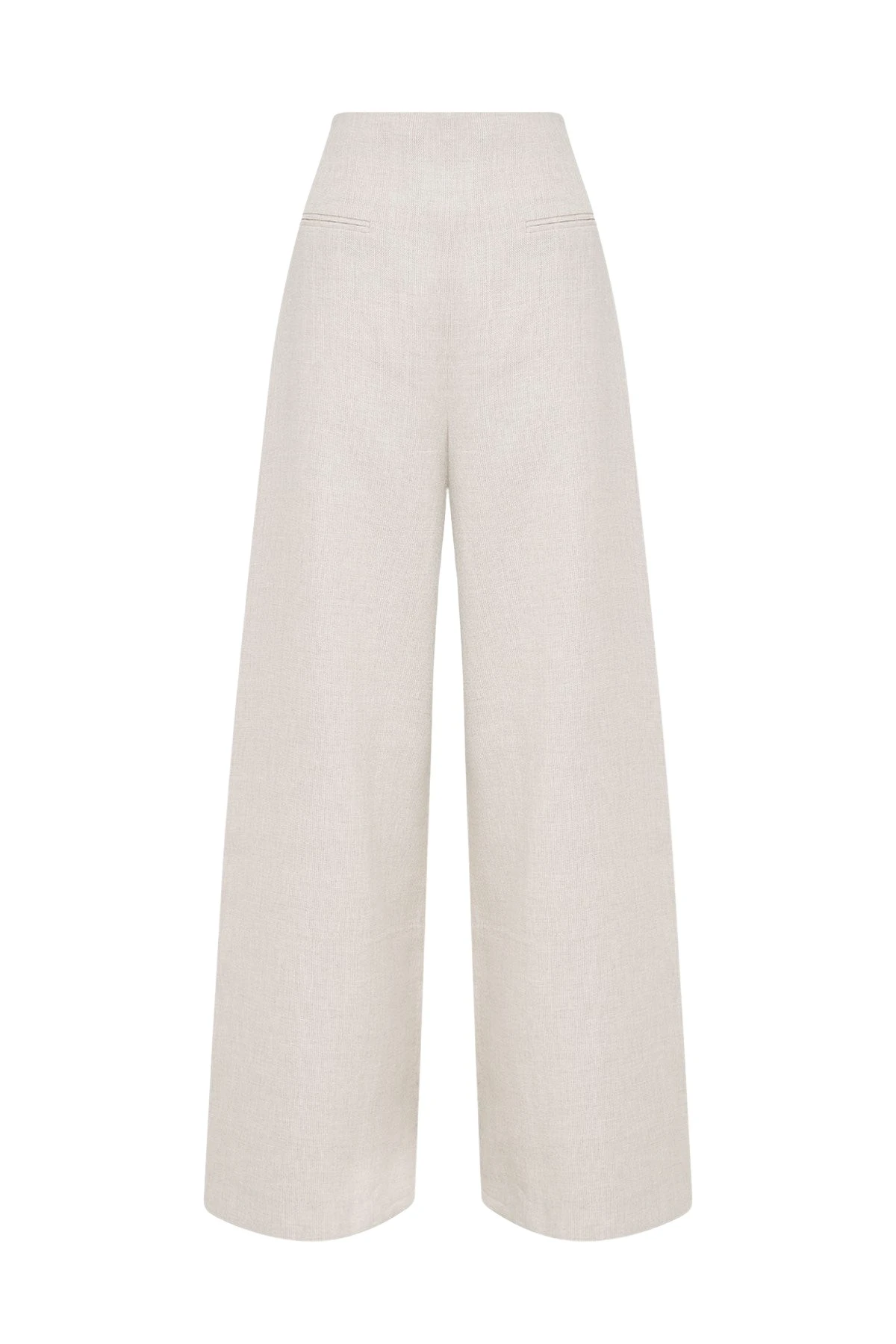Elliot High Waisted Wide Leg Pant - Parchment
