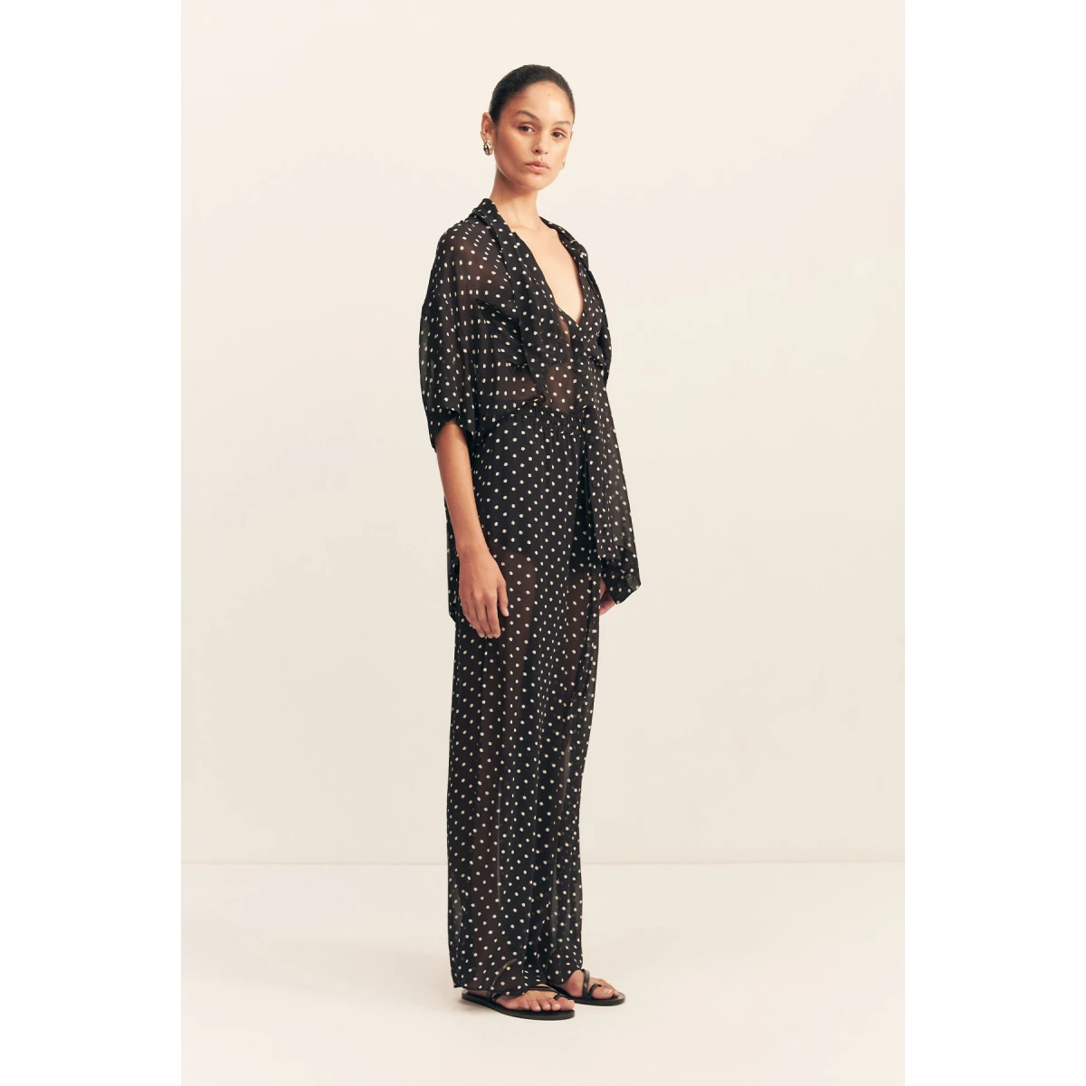 Semi-sheer georgette