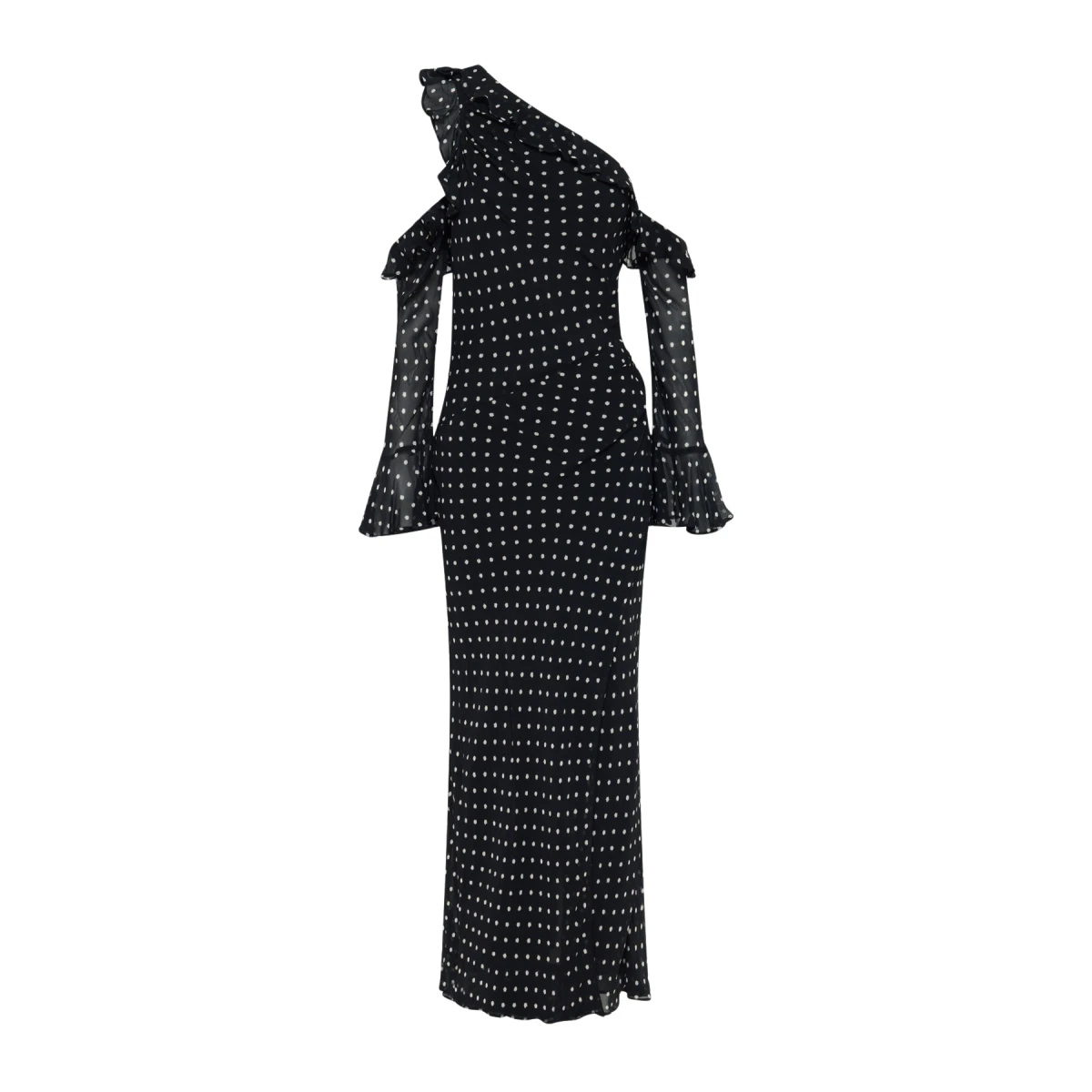 Houston Long Sleeve Ruffle Maxi Dress - Image 1