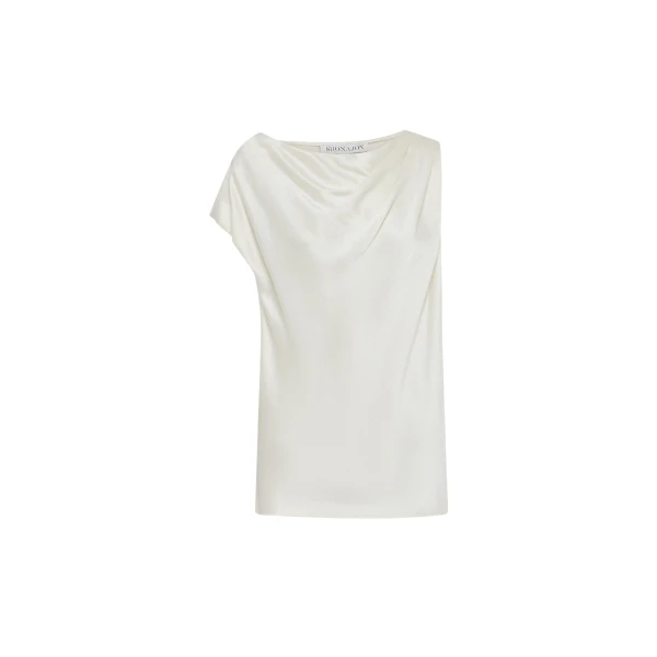 Huxley Draped Top - Vanilla