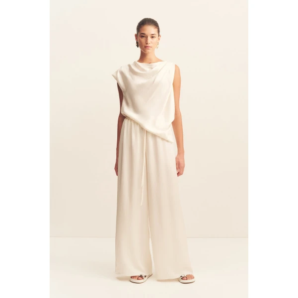 Huxley Drawstring Pant - Vanilla - Image 2