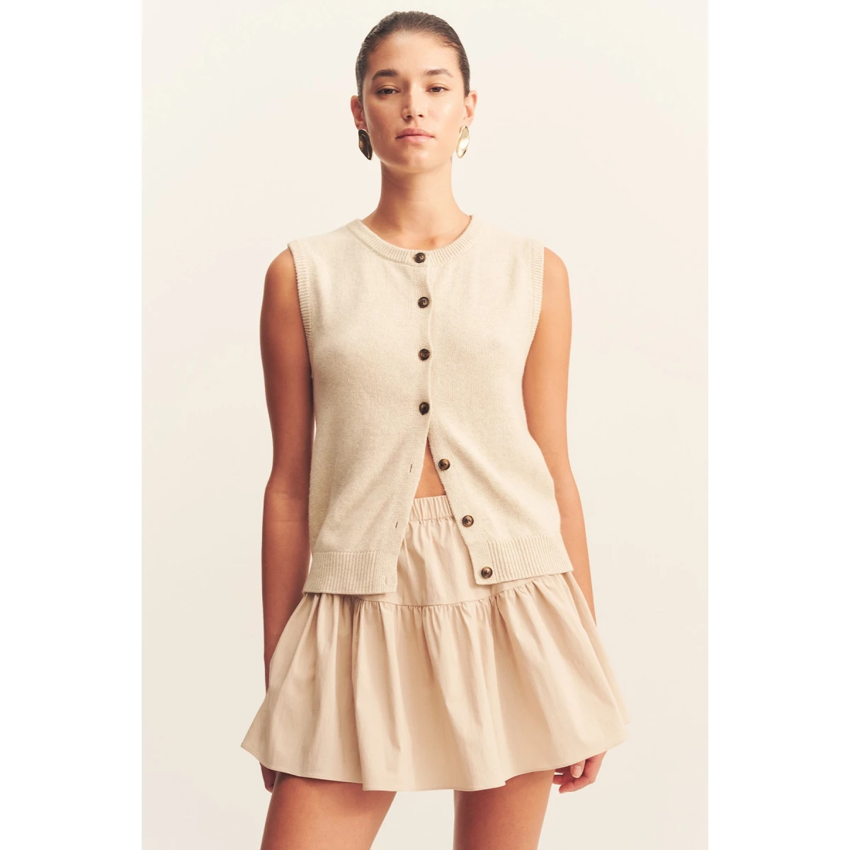 Wool blend knit