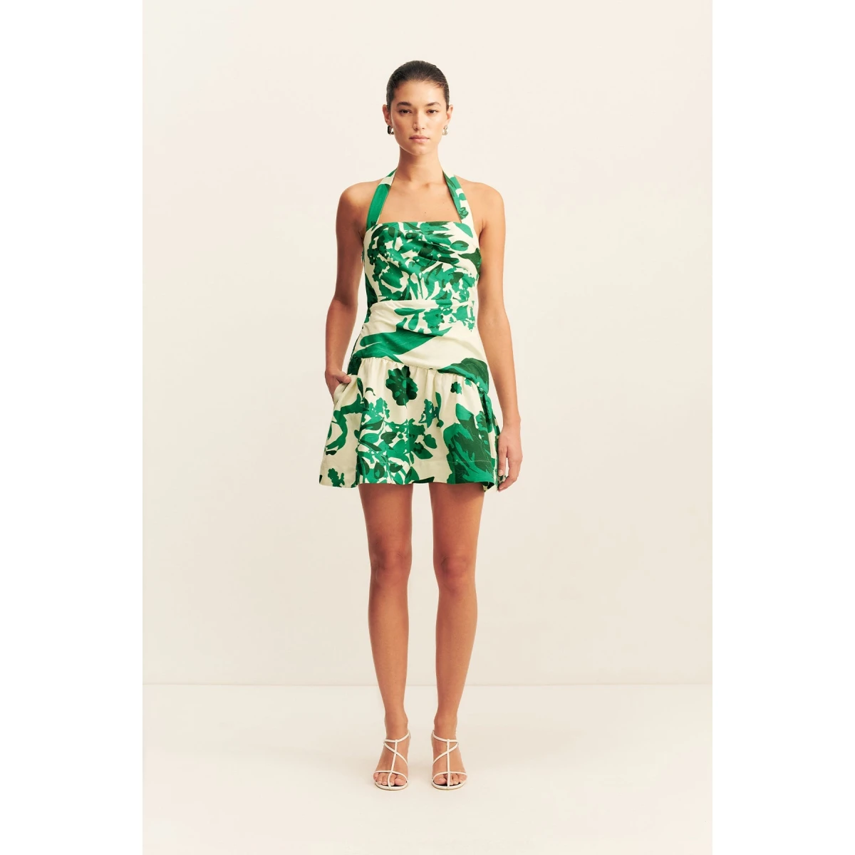 Joni Halter Draped Mini Dress - Image 2