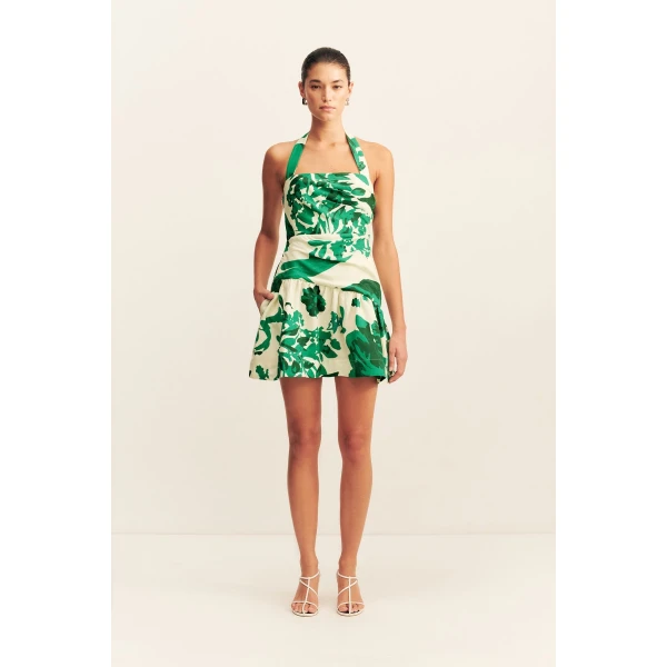 Joni Halter Draped Mini Dress - Image 2