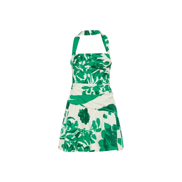 Joni Halter Draped Mini Dress