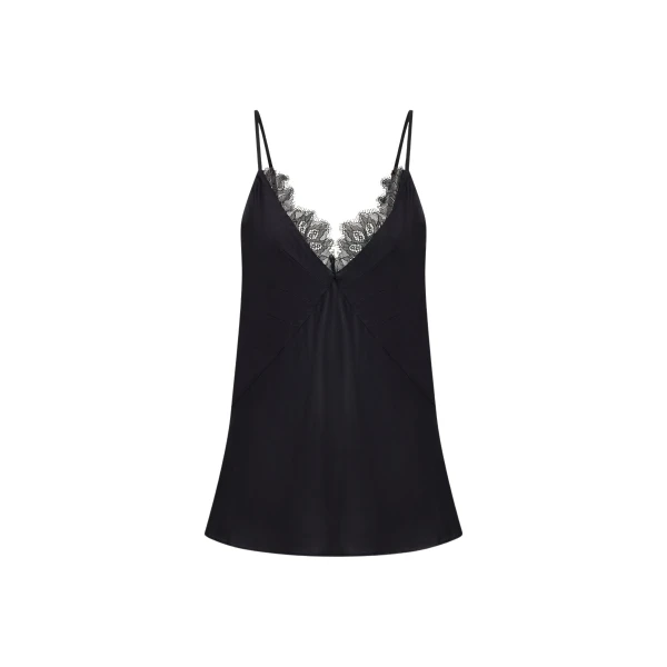Maisie Lace Cami - Black