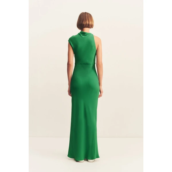 Button and loop on side neck