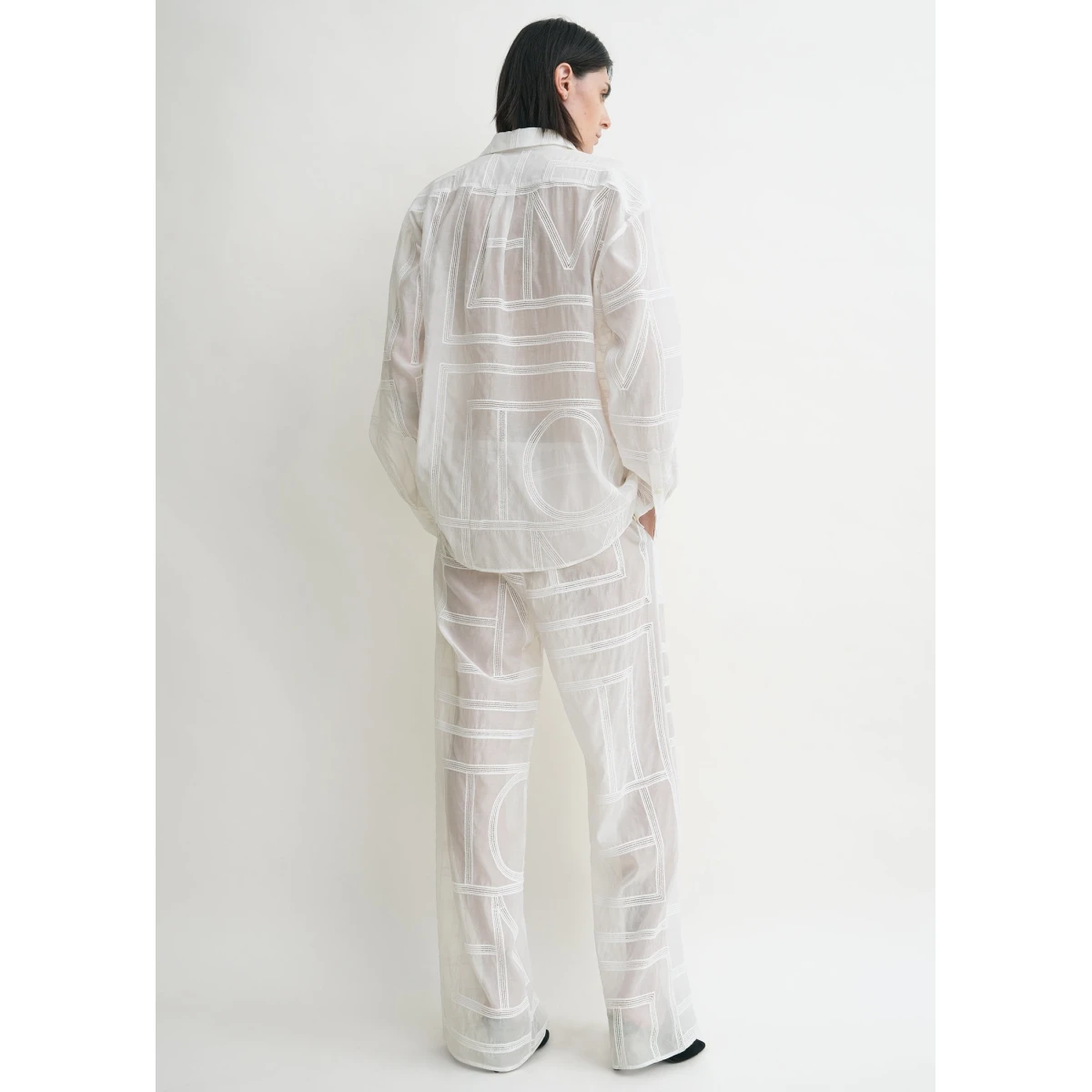 Classic crochet shirt white - Image 5