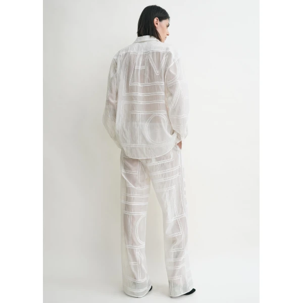 Classic crochet shirt white - Image 5