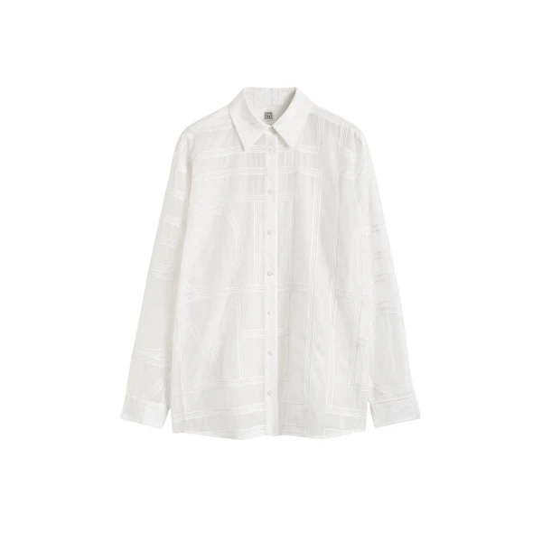 Classic crochet shirt white