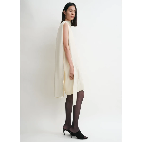 Cocoon scarf dress ecru - Image 3
