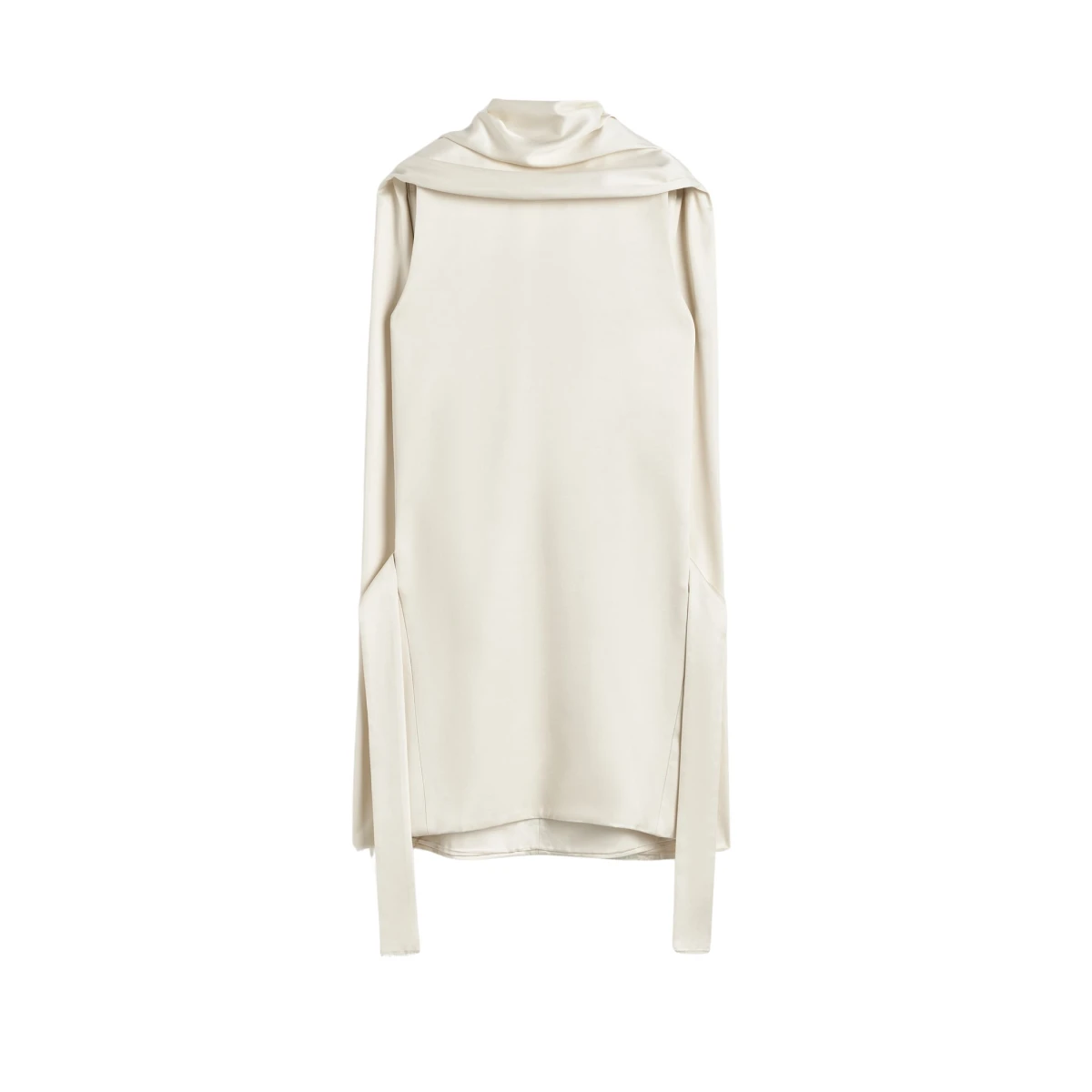 Cocoon scarf dress ecru - Image 1