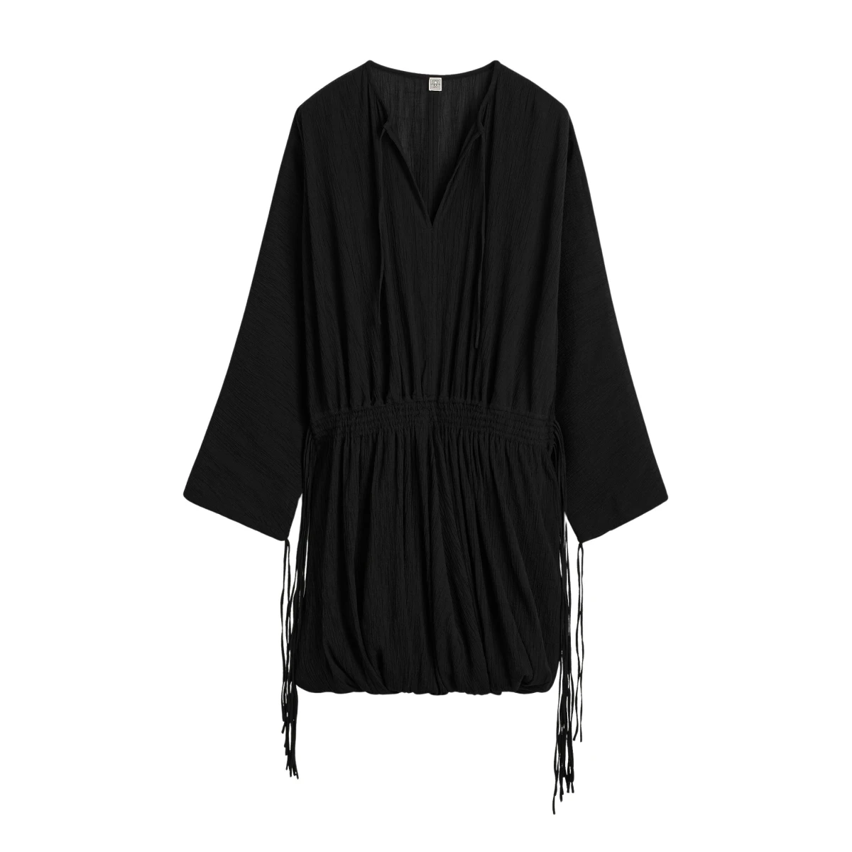 Drawstring dress black - Image 1