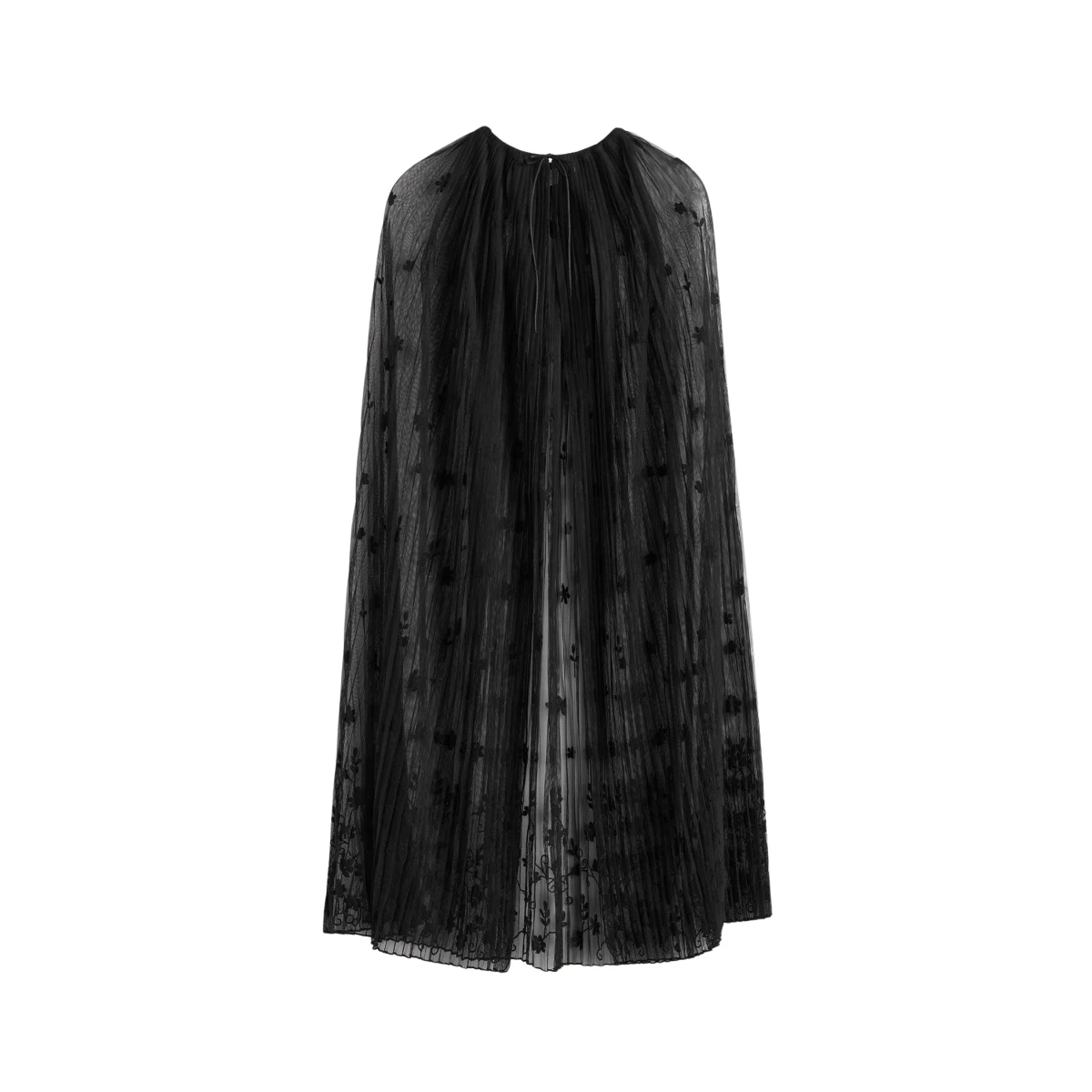 Floral tulle cape black cape - Image 1