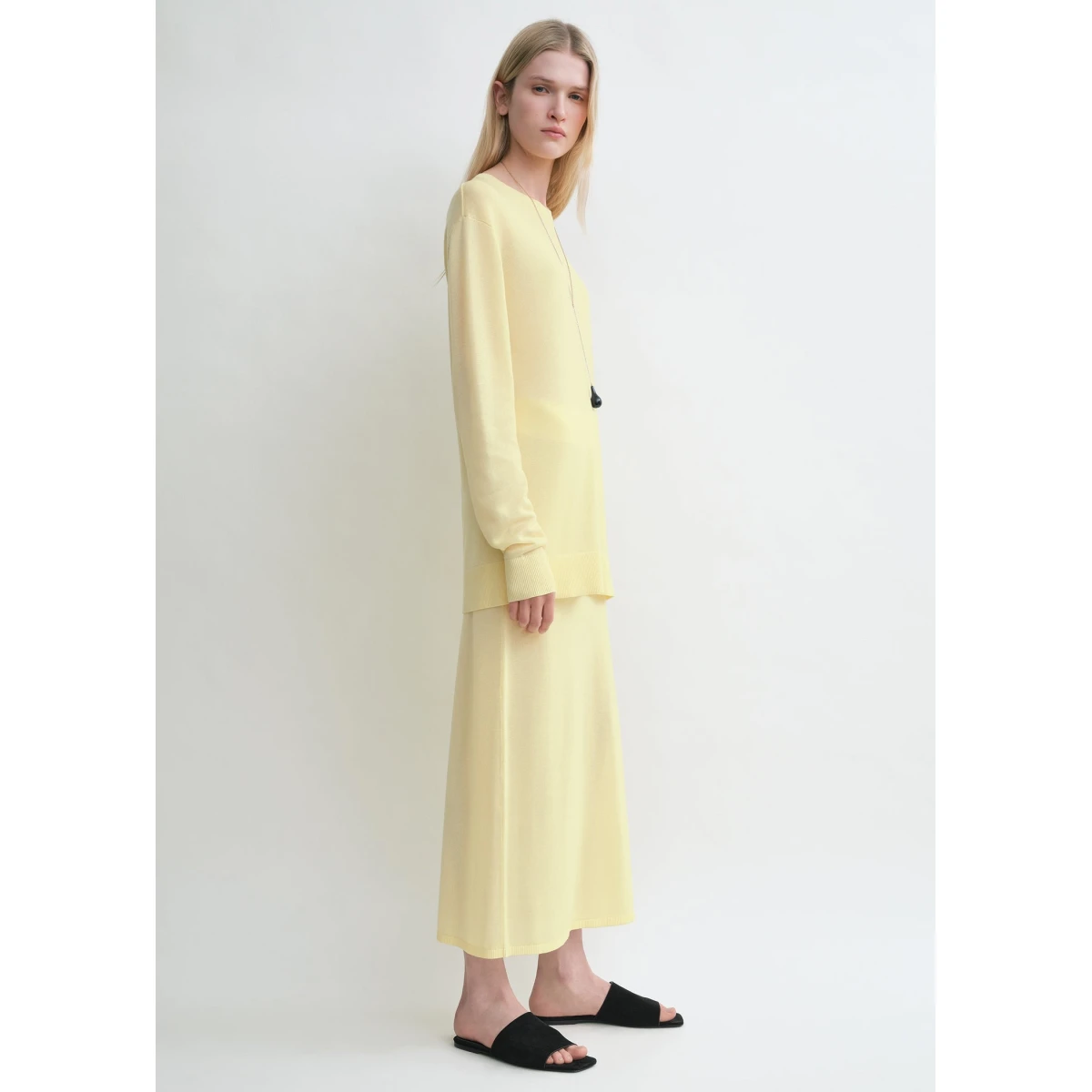 Long-sleeve tee knit straw - Image 3