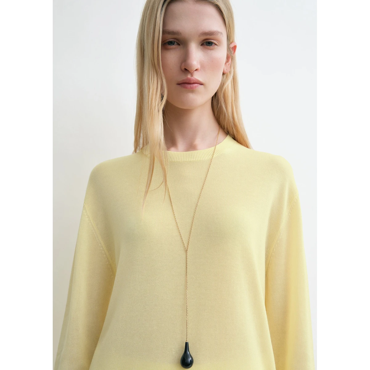 Long-sleeve tee knit straw - Image 5
