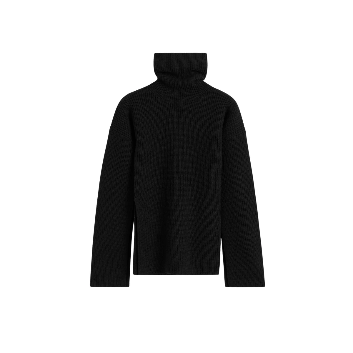 Slit sleeve knit black - Image 1