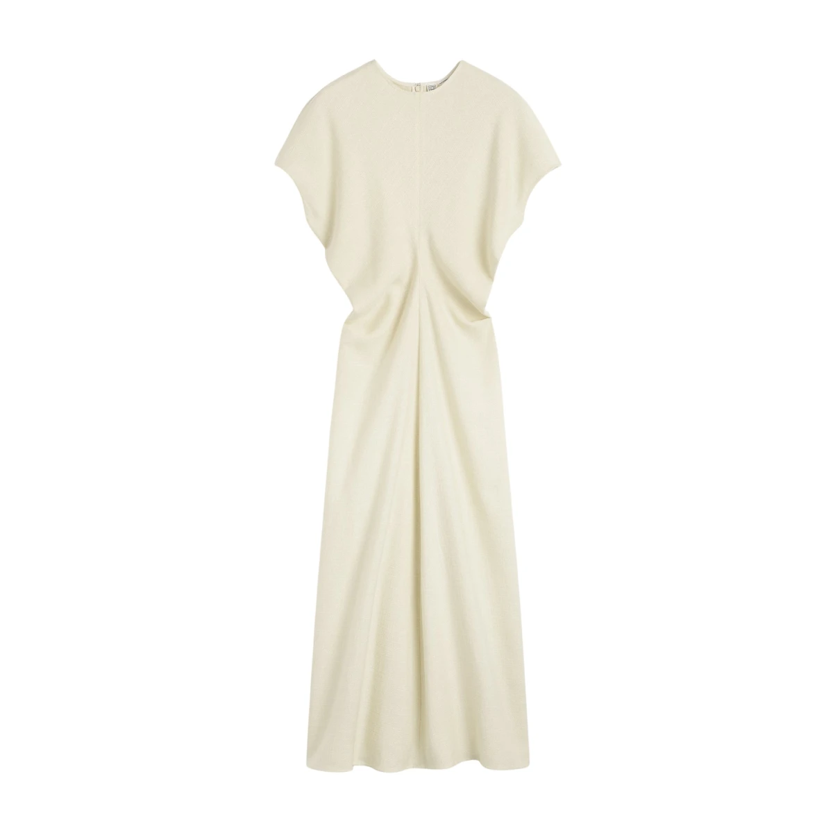 Slouch waist basketweave dress straw - Image 1