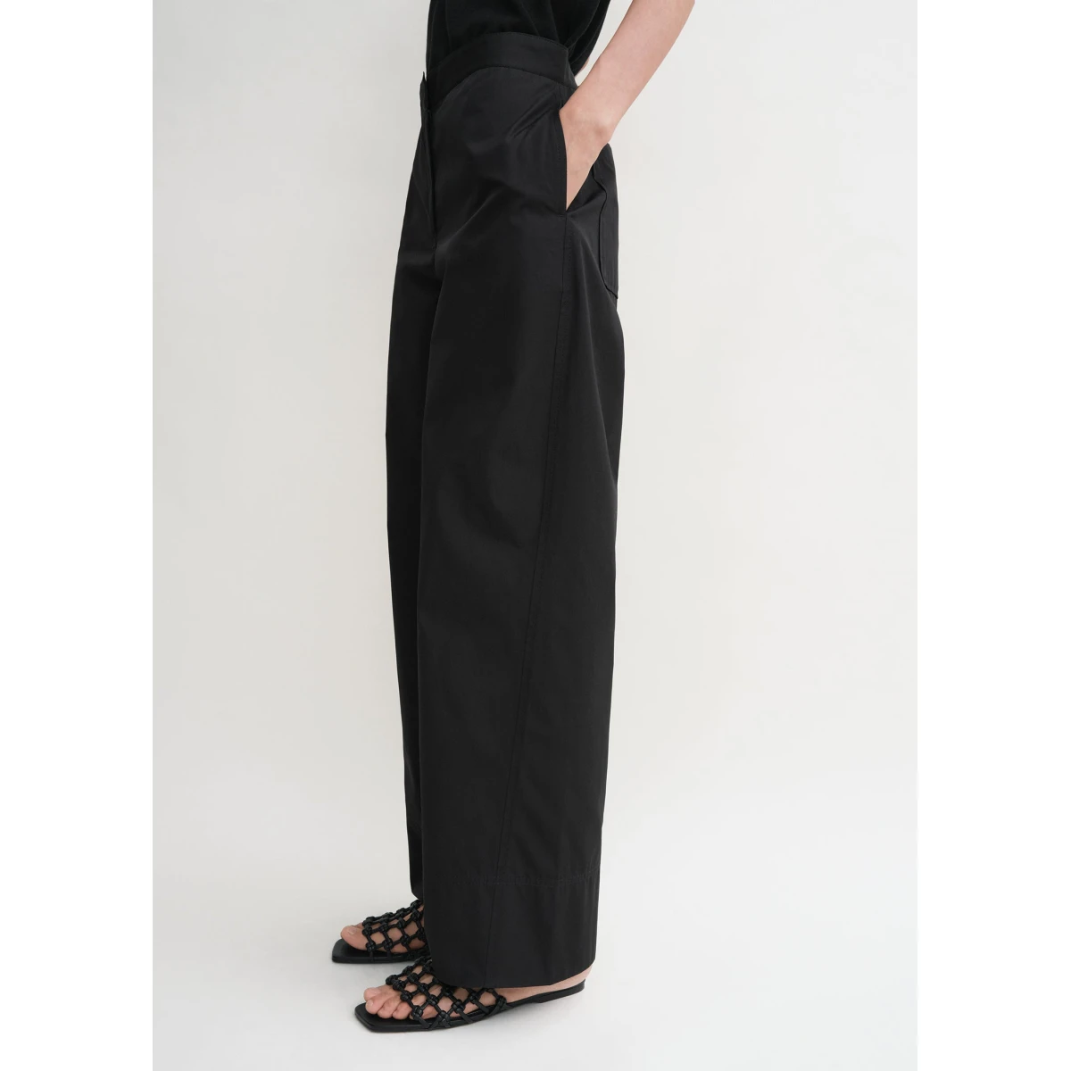 Twisted seam trousers black - Image 5