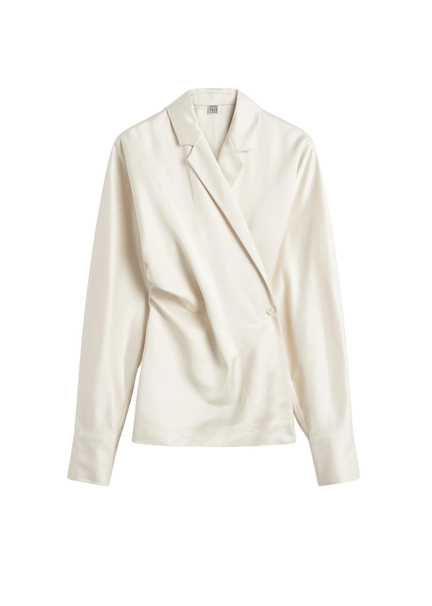 Toteme-Wrap-blouse-ecru87236_nobg Toteme Top luxury Clothing from Coveti Marketplace
