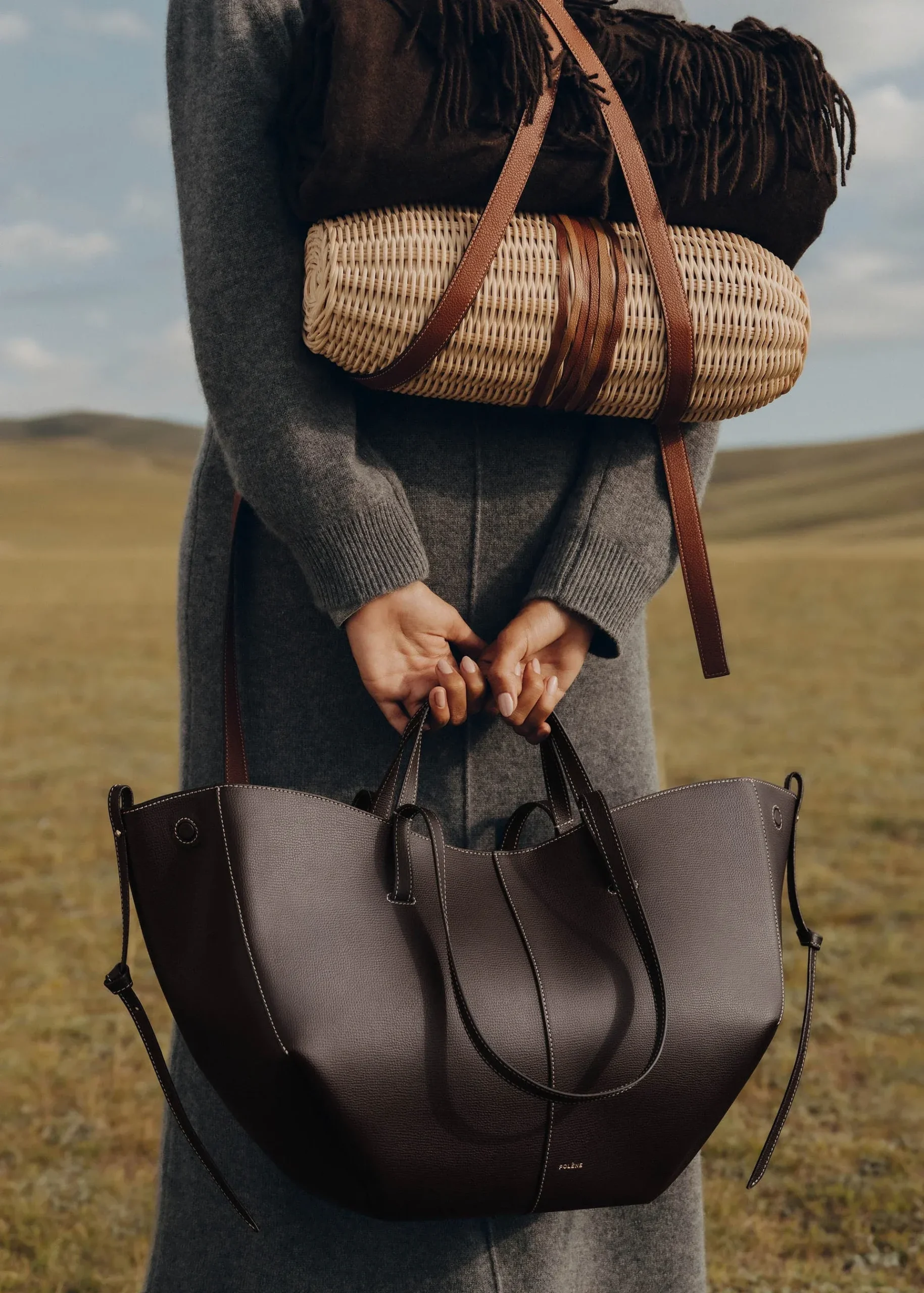 Polène handbags July 2025 collection featuring minimalist luxury and timeless Parisian design