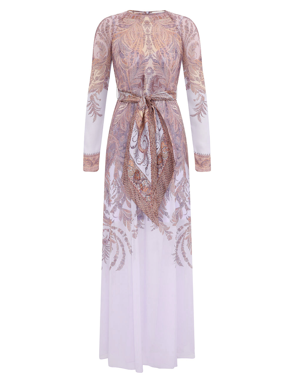 ZIMMERMANN 1750SRS253NAUMP 関税送料込 ZIMMERMANN abstract-pattern Print Cotton Dress | Neutrals